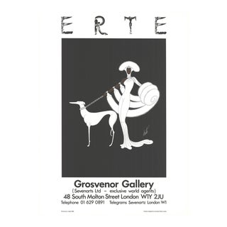 Erte Symphony in White (Grosvenor Gallery) 32.25" X 24" Lithograph 1982 Art Deco For Sale