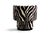 Caos Accent Chair in Zebra Furry Velvet from Moanne For Sale - Image 4 of 6