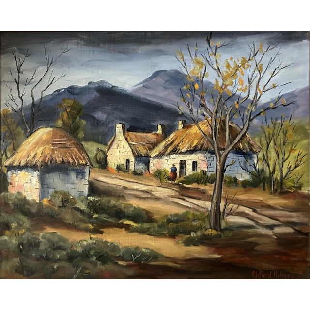 This artwork titled "Bundalloch” c.1950 is an oil painting on canvas by noted California artist Clifford Holmes 1876-1963....