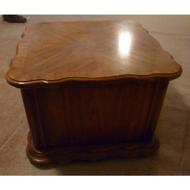 Vintage Side Table Storage See Lighter Tavern Game Mid-Century Modern Drum Side Nightstand Tommy Bahama Style Island Look Storage For Sale In Atlanta - Image 6 of 11