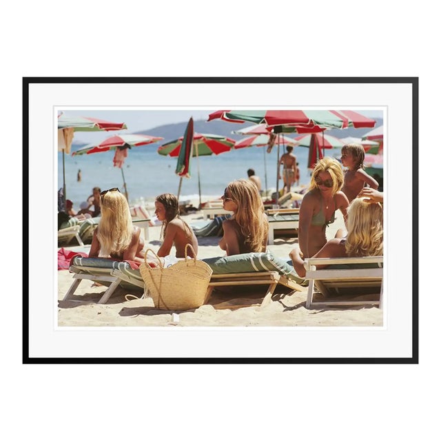 Saint-Tropez Beach 1971 The beach at Saint-Tropez, on the French Riviera, August 1971. (photo Slim Aarons) Slim Aarons was...
