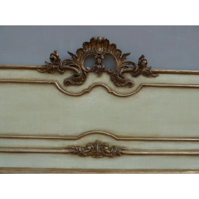 Antique Lacquered Headboard, 1950s For Sale - Image 4 of 7