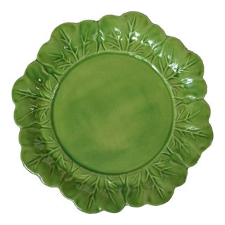 1970s Lettuce Ware Plate From Holland Mold For Sale