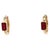 0.71 Ct Natural ruby earring in 14k gold For Sale - Image 15 of 18