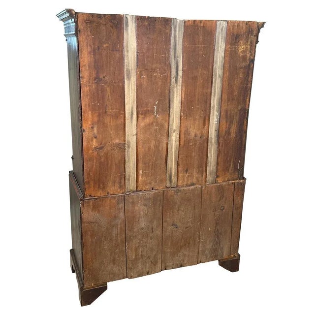 Antique Georgian Oak Press Cupboard, 1750 For Sale - Image 4 of 13