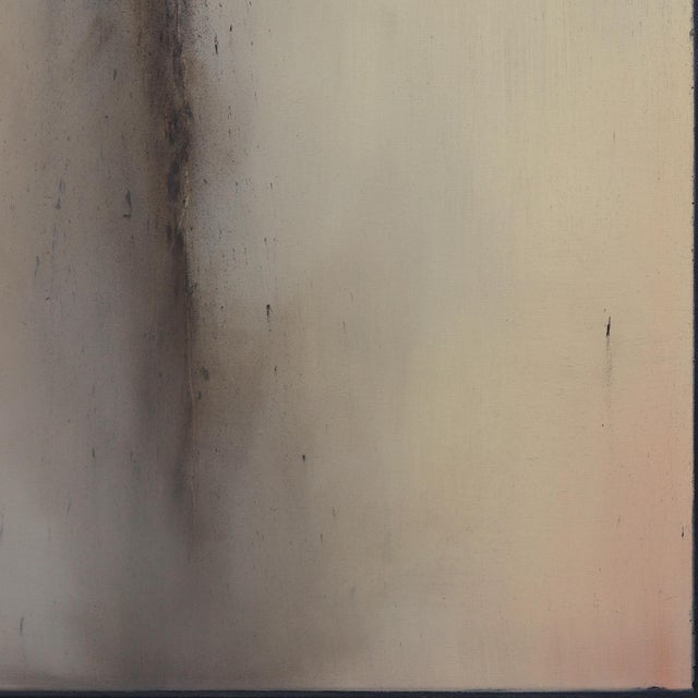 2020s Beyond the Ashes - Abstract Moody Neutral Tone Figurative Oil Painting on Canvas Original Artwork by Mark Acetelli For Sale - Image 5 of 9