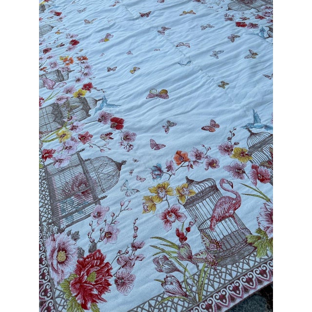 Vintage Aubusson Tapestry or Cover, 1980s For Sale - Image 13 of 18