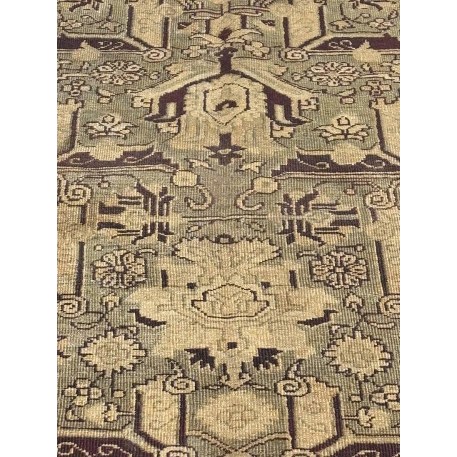 Traditional 1900’s Antique Amristar Rug - 10'2" X 12'8" For Sale - Image 3 of 12