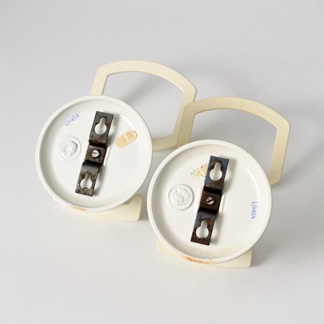 Cream German Space Age Metal Coat Hooks from Schönbuch, 1970s, Set of 2 For Sale - Image 8 of 10