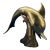 Mid 20th Century Large Mid Century Brass Jumping Dolphin Sculpture For Sale