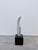 Stone Fatima Fontes Abstract Carrara Marble Sculpture on Granite Base, Brazil 1990s For Sale - Image 7 of 13