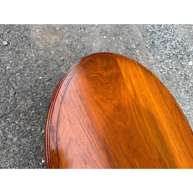 Brown Antique Victorian Renaissance Revival 2 Tier Walnut Side End Table For Sale - Image 8 of 12