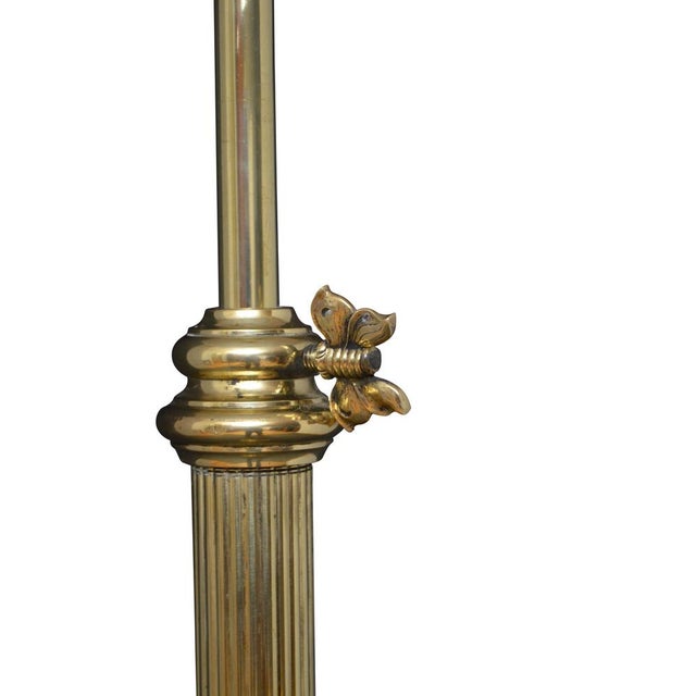 Metal Art Nouveau Floor Standard Lamp For Sale - Image 7 of 11