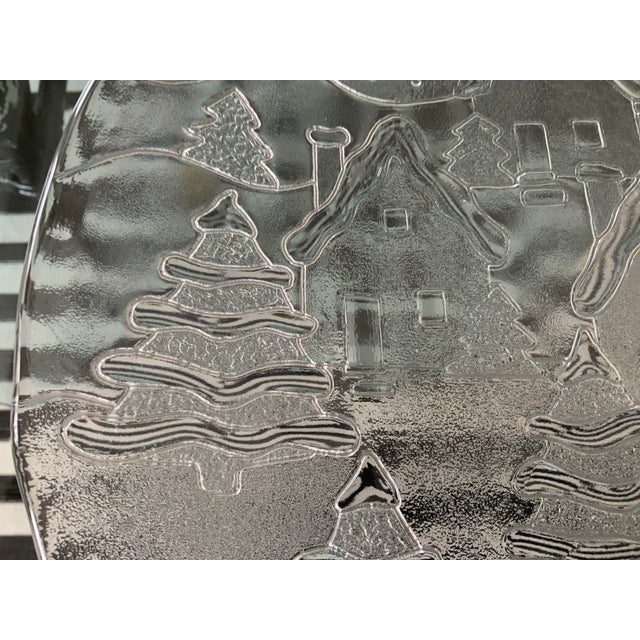 Vintage Crate & Barrel Winter / Holiday Scene Platter For Sale In Chicago - Image 6 of 11