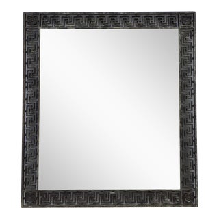 Antique Greek Key Iron Mirror For Sale