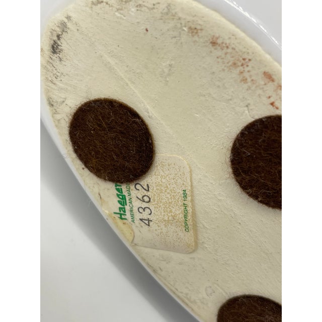 Ceramic Haeger Postmodern Circular White Vase For Sale - Image 7 of 8