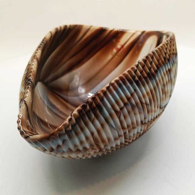 Vintage Italian Shell Ashtray in Murano Art Glass, 1960s For Sale - Image 9 of 14