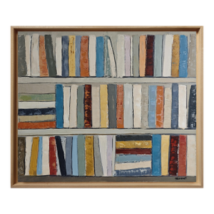 Ce Qui Demeure, Abstract Library, Still Life, Geometric, Framed by Sophie Dumont