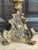 17th Century 17th Century Italian Baroque Bronze Altar Candelabra Lamps, Marian Monogram - Pair For Sale - Image 5 of 6