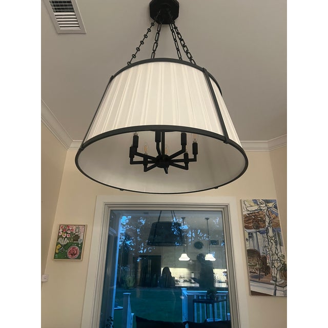Contemporary Ralph Lauren Home for Visual Comfort Windsor Large Hanging Shade Chandelier-Bronze-Rl 5252 For Sale - Image 3 of 5
