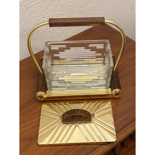 Art Deco Biscuit Tin on Mirrored Tray, 1920s For Sale - Image 6 of 14