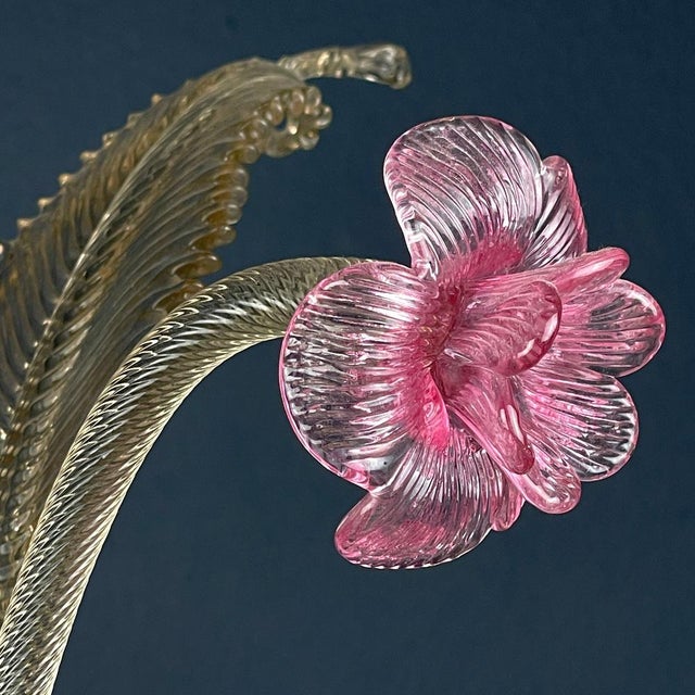 Murano Chandelier in Pink and Clear, Italy, 1980s For Sale - Image 10 of 15