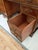 Antique Twin Pedestal Desk in Dark Yew Wood and Leather Top, 1980 For Sale - Image 18 of 18