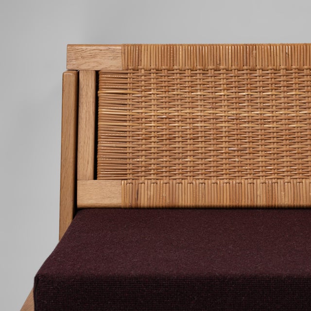 Brown Model GE258 Oak and Cane Sofa Bed by Hans J. Wegner for Getama, Denmark, 1954 For Sale - Image 8 of 18