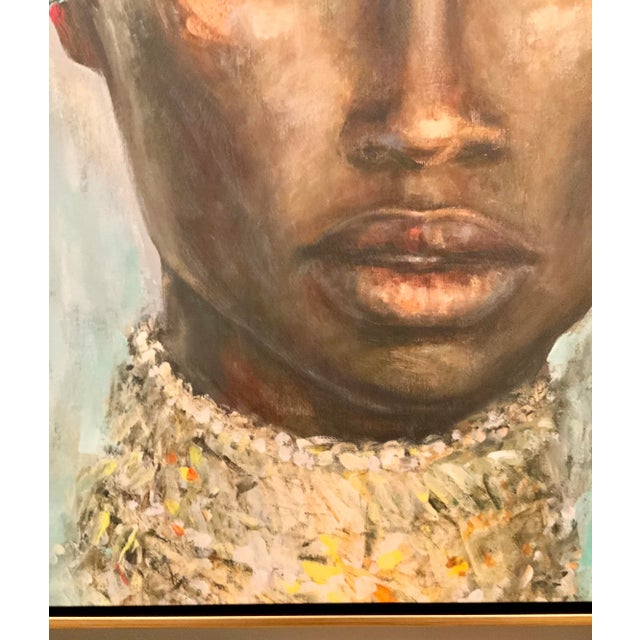 “Ravishingly Radiant” Portrait of a Women Giclee on Canvas For Sale - Image 4 of 5