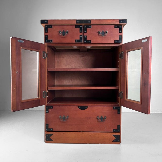 Japanese Tansu Storage Cabinet, 1980s For Sale - Image 3 of 16