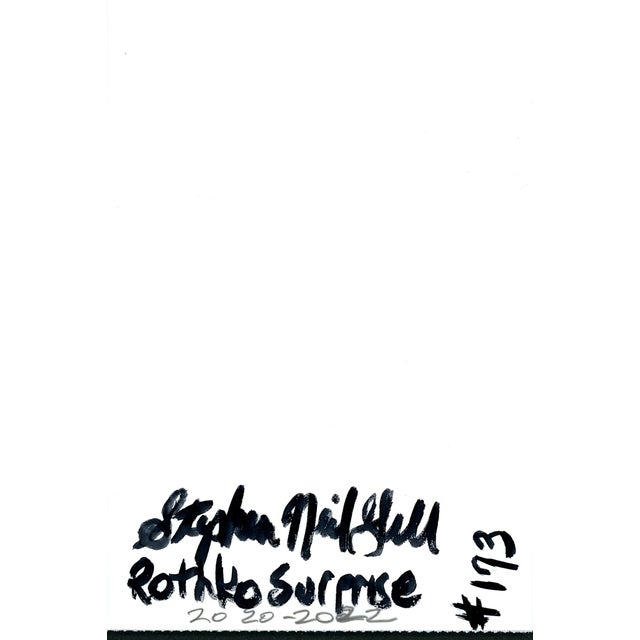 2020s Rothko Surprise #173 Green Over Gold and Blue For Sale - Image 5 of 5