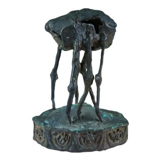 Cast Bronze 'Sand Flea' Sculpture by J. Dale M'Hall For Sale