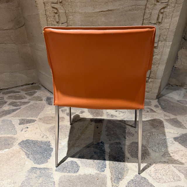 1990s Colter Dining Arm Chair by Nuevo Contemporary Modern For Sale - Image 5 of 9