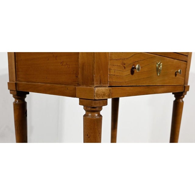 Brown Small Living Room Table in Cherry and Walnut For Sale - Image 8 of 18