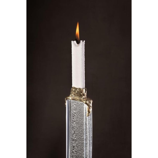 Faceted Skyline Black Candleholder by Aina Kari For Sale - Image 13 of 14