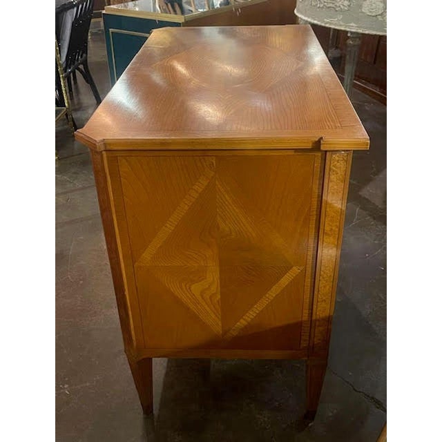 Wood 19th C. German Neoclassical Walnut Commode For Sale - Image 7 of 8