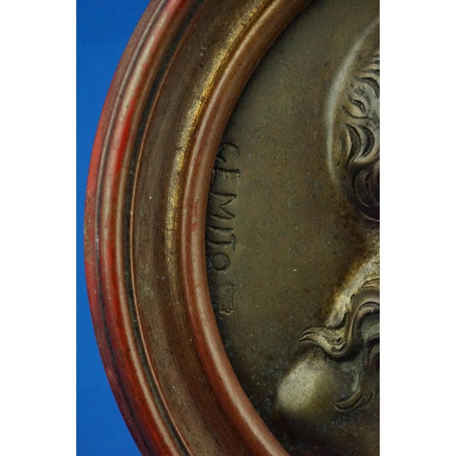 Antique Bronze Plaque Medallion by Vincenzo Gemito, 1890s For Sale - Image 11 of 18