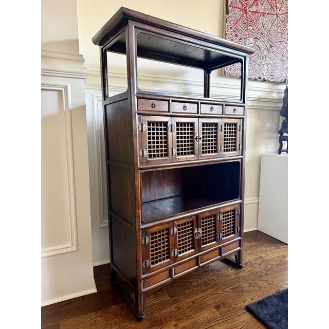 This is a rarely available large Korean bookcase (known as Chaek Jang) circa second half of 19th of late Joseon period....
