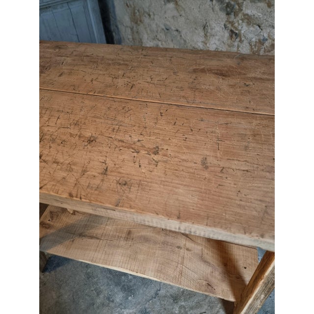 French Worktable in Beech, Chestnut and Oak, France, 1940s For Sale - Image 18 of 18