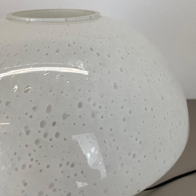 1970s Large Glass UFO Table Light from Glashütte Limburg, Germany, 1970s For Sale - Image 5 of 18