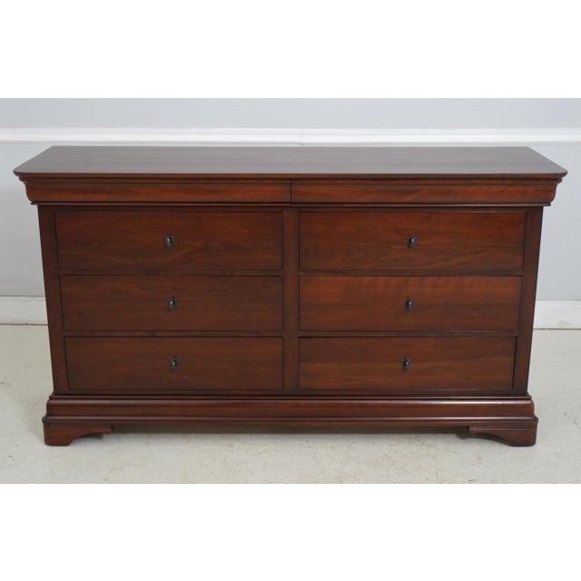 Age: Approx: 15 Years Old Details: Marseilles Collection Felt Lined Top Drawer Bracket Feet Dovetailed Drawer Construction...