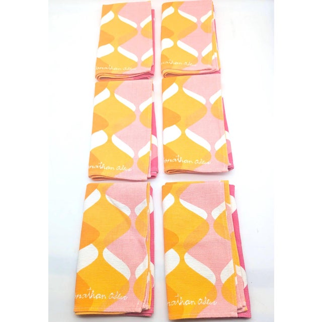 Jonathan Adler Jonathan Adler Cotton Dinner Napkins, Set of 6 For Sale - Image 4 of 9
