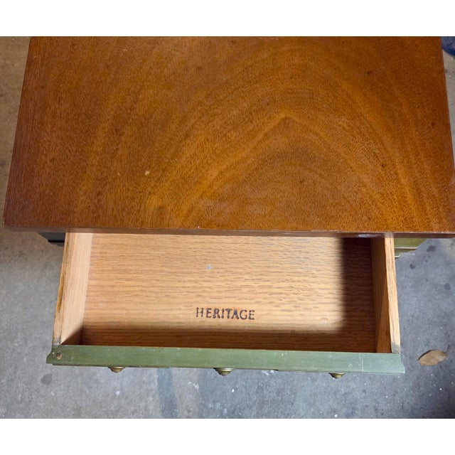 Wood Vintage Heritage MCM Side Table For Sale - Image 7 of 8