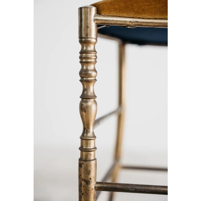 Italian 3-Arch Chiavarina Chair in Brass, 1950s For Sale - Image 4 of 12