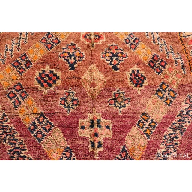 Mid 20th Century Nazmiyal Collection Vintage Folk Art Moroccan Rug For Sale - Image 5 of 8