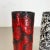 German Pottery Fat Lava Vases Black Red & White from Jopeko, 1970s, Set of 2 For Sale - Image 9 of 18