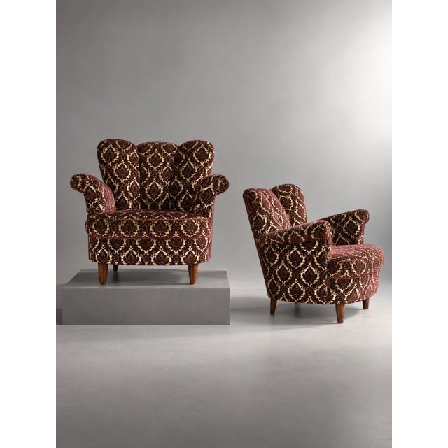 Wood Swedish Modern Lounge Chairs, 1940s, Set of 2 For Sale - Image 7 of 7