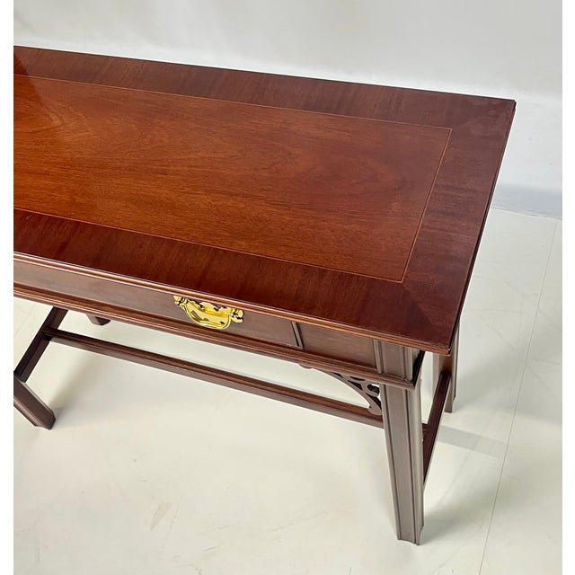 Councill Craftsmen Chippendale Mahogany Single-Drawer Console Table For Sale - Image 11 of 17