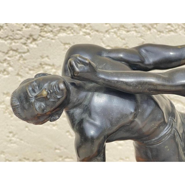 Unarmed Combat Bronze by E. Hébert For Sale - Image 14 of 18