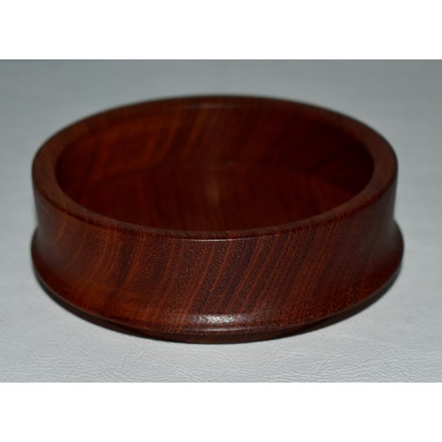 Vintage Star Inlay Round Wood Box For Sale - Image 10 of 13